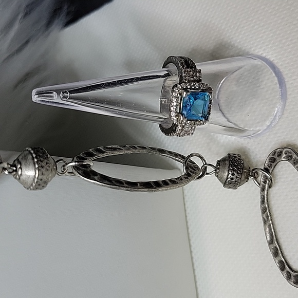Silver & Blue Jewelry Set - Picture 4 of 8